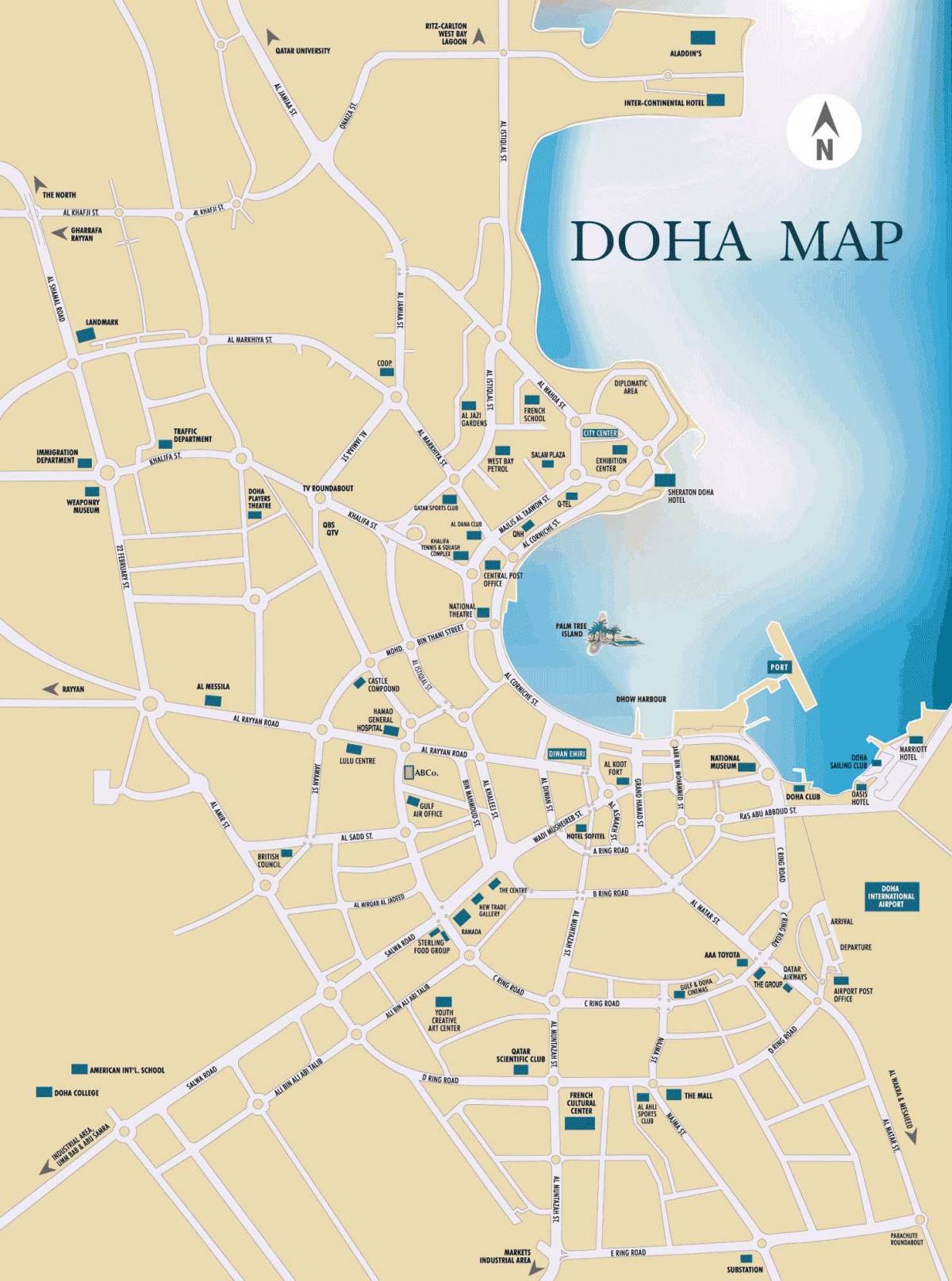 Harta de la doha, qatar
