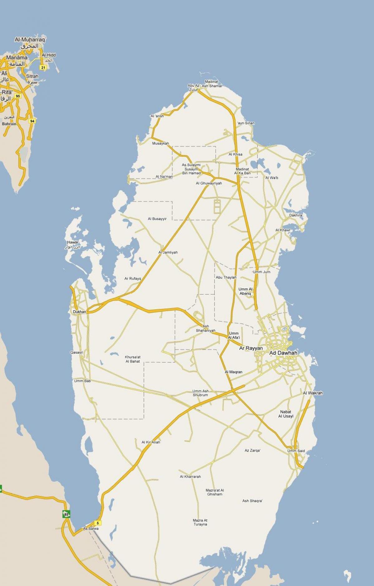 harta arată qatar