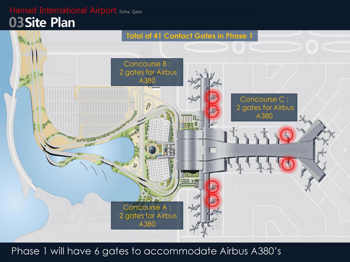 qatar airport terminal hartă