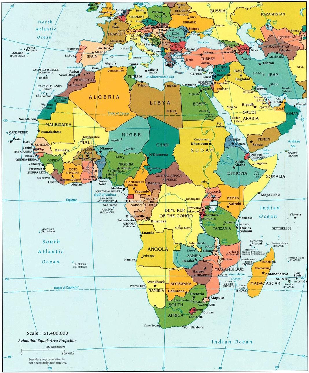 Harta qatar africa