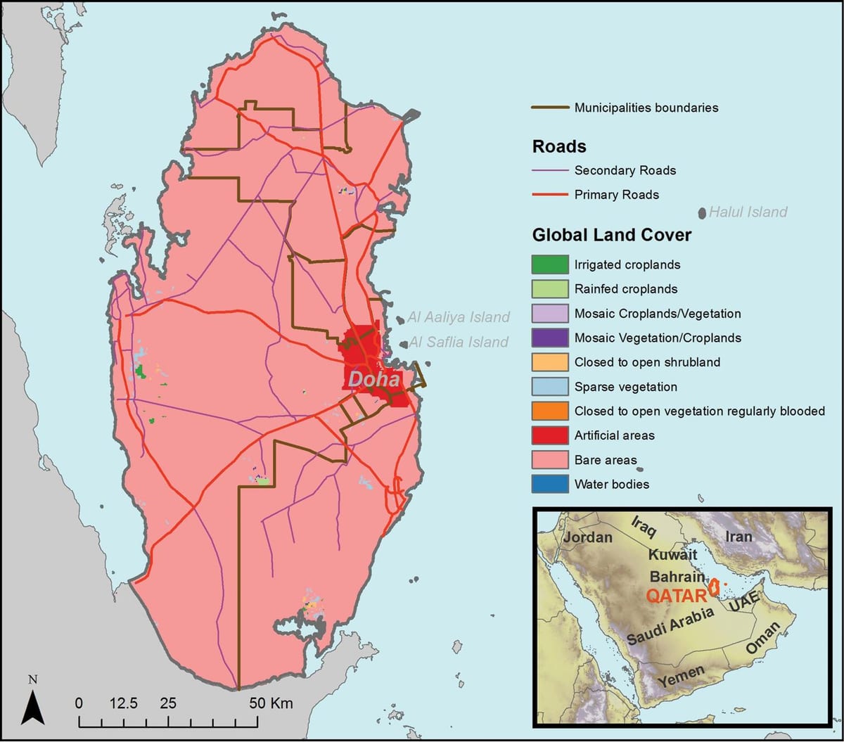 Harta qatar climatice