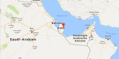 Harta de la doha, qatar pe harta lumii