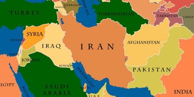 Harta qatar și orientul mijlociu