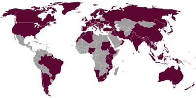Qatar airlines destinații hartă