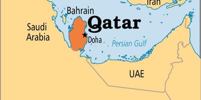 Harta qatar asia