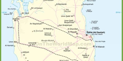 Harta qatar detaliate