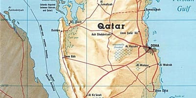 Harta insulele qatar 