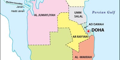 Harta qatar regiune
