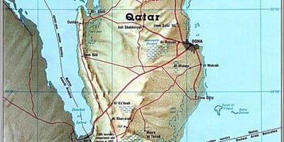 Harta qatar drum 